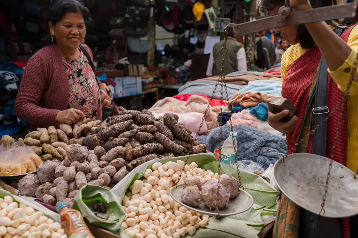 A walk in the oldest market.